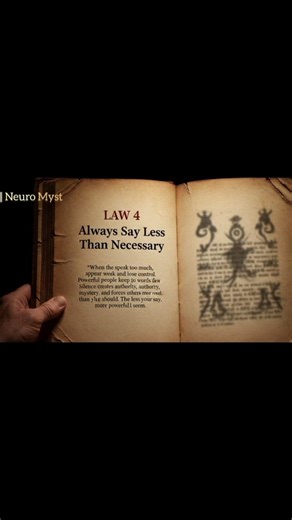 LAW:4 Always SAYS LESS than necessary | 48 laws of power explained #shorts#Neuromyst.0