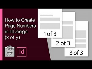 How to Create Page Numbers in InDesign (x of y)