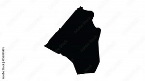 animation forming a map of Rabat in morocco