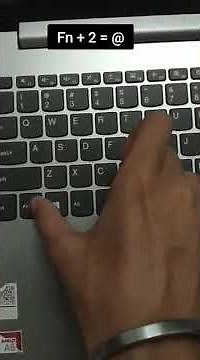 how to press @ on laptop #shorts
