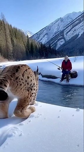 A lynx risked its life to approach humans — the truth is deeply moving.#Lynx #Alaska