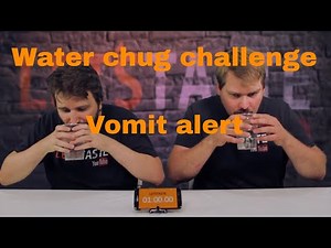 Water chug challenge - Vomit Alert