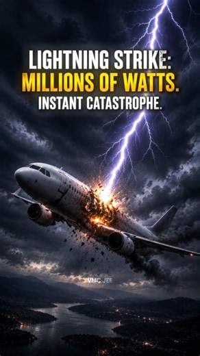 What happens when lightning with millions of watts strikes aircraft? By VMC JEE
