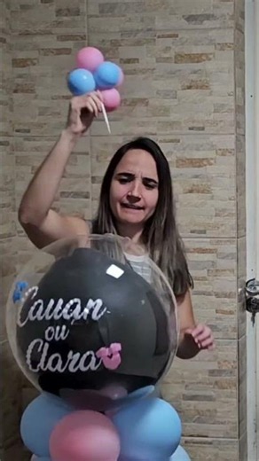 Balão teimoso: revelação do sexo do bebê se transforma em comédia! 🤣🥰