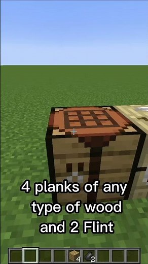 How to Craft a FLETCHING TABLE in Minecraft #shorts #minecraft #tutorial