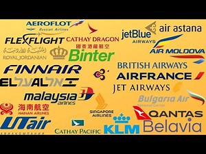 Most Popular Airlines Logos and Countries
