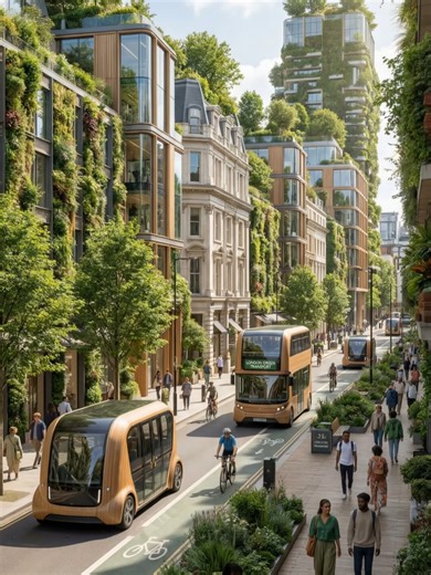 London homes in 2050 🤖 #future #ai #london #2050 #futurecity #technology