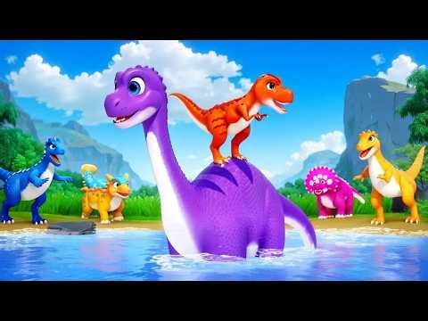 Brontosaurus Saves Baby T-Rex from River 🦕🌊 | Dinos World
