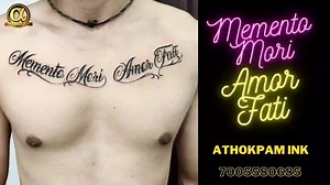 2K views · 46 reactions | Memento Mori,Amor Fati quotes tattoo | Athokpam ink | Facebook