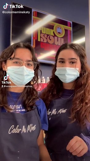 Come paint with us! We’re located in Katy, Tx #paint #art #houston #fyp #dateideas #katytx #thingstodo #painting #ceramics #clay #crafts #kidsact