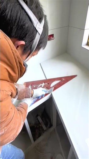 Craftsmanship Professional Kitchen Cabinet Refurbishment Expert Tile Cutting & Polishing Techniques!