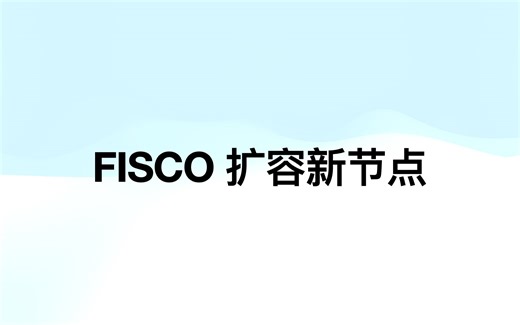 FISCO 扩容新节点
