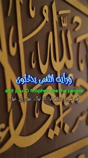 Surah Nasar | Abdul Bari Surah Nasar | Quran Recitation #shorts