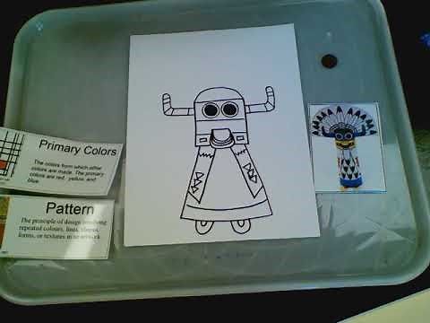 At Home Art Lesson-Hopi Kachina Dolls for kids