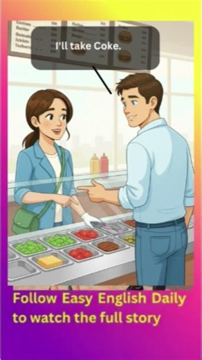 Easy English Conversation | How to Order a Burger at a Restaurant #englishforbeginners #food