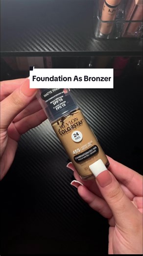 - Foundation As Bronzer >>> Revlon Matte Foundation In “ 455 “ 😍 #revlonfoundation #mattefoundation #mattemakeup #bronzer #diymakeup #makeupdiy #makeupreview #makeupreviews #makeupswatches #makeupswatch #makeup #beauty #makeuptok #beautytok #makeupfyp #beautyfyp #fyp #fypシ #tiktokshop