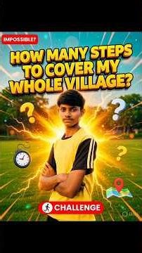 😱 How many steps to cover my whole village? #shorts #viral #mp50 #mpindia #stepscount #viralshorts