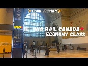 VIA RAIL From Windsor to Toronto(Economy Class)| Early Morning Canadian Train(5:30 AM)|Train Journey