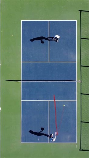 INSANE Tennis Shot Tracking 🤯🔥 AI Predicts the Perfect Return! #Shorts #shorts