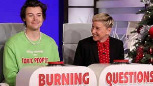 Harry Styles Reveals Guilty Pleasure, Relationship Status and More on Ellen's Burning Questions