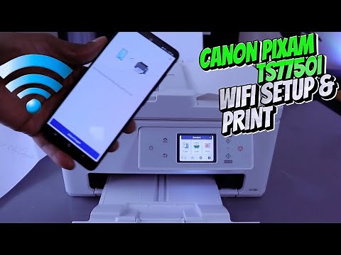 How To Do Canon PIXMA TS7750i Printer WIFI Setup and Print