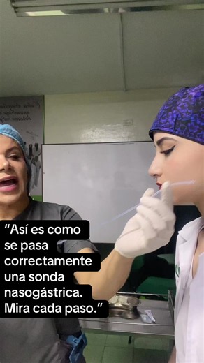 “Así es como se pasa correctamente una sonda nasogástrica. Mira cada paso.” #salud #viral #parati #tendencia #Enfermería