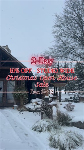 Good News Pottery on Instagram: "We’ve been hard at work getting the studio ready for the Christmas open house sale! Tosh has been hanging up the greenery and lights and it’s SUCH cozy Christmas vibes in the studio already🥹✨🌲We can’t wait to host you! _______________________________________ 🎄 CHRISTMAS OPEN HOUSE 2 DAY SALE 🎄 ******10% off STUDIO WIDE****** Date: Friday + Saturday December 12-13 Time: 9-5 both days Address: 394 Spring Farm Road, Martinsburg, PA 16663 ________________________