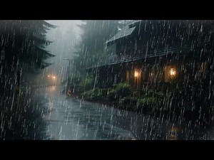 Heavy Rain Sounds for Sleeping - Relaxing Rain Sounds for Deep Sleep, Study & Stress Relief