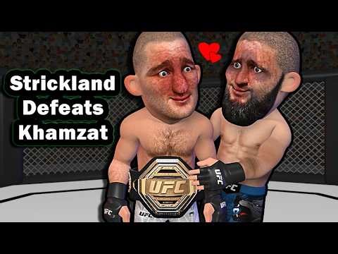Sean Strickland Defeats Khamzat Chimaev to win the Title - UFC 328 Full Highlights