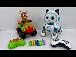 Unboxing RC Disney Beach Car,Ev Police bus,RC Robot cat,Ev robot fish model