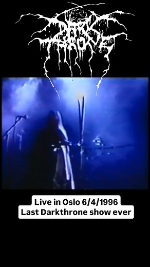 Purveyör of Mörbid Visiöns  | DARKTHRONE live at the Rockefeller Music Hall, Oslo (Norway) 6/4/1996. Setlist as follows: Intro 2 Under A Funeral Moon (this) 3... | Instagram