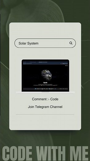Animated Solar System 🌍☀️ | Build with HTML CSS & JavaScript