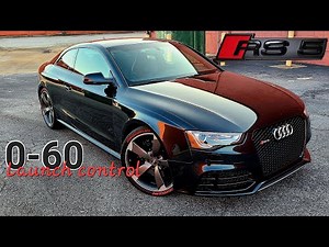 0-60mph AUDI RS5 V8 LAUNCH CONTROL