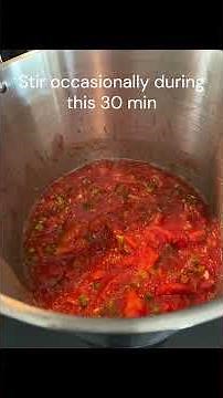 Making and Canning Spaghetti Sauce
