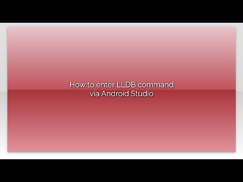 How to enter LLDB command via Android Studio