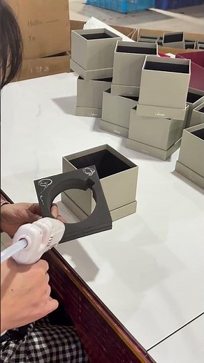Crafting Excellence: Inside the Custom Gift Box Production Process #rigidbox #packagingproduction