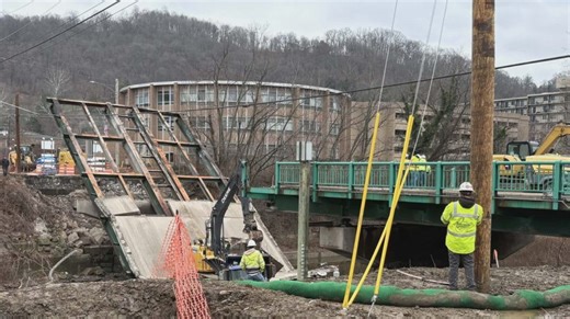 'Loud, thunderous boom': West Virginia bridge collapses into waterway, injuring three people