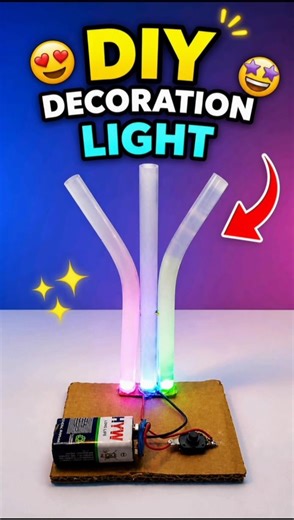 DIY Decoration Light | Amazing Homemade LED Lamp | Easy Craft Idea #shorts #vairal #ytshorts