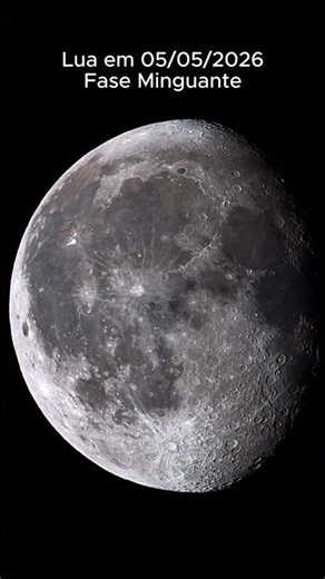 VEJA A LINDA LUA DE HOJE - 05/05/2026 #lua #moon #astronomia #astrosul