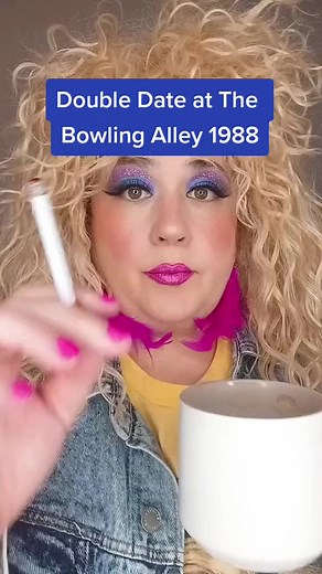 64K views · 3.3K reactions | Double Date at the Bowling Alley, 1988! #80s #1980s #character #comedy #comedyreels #sketchcomedy #bowling #doubledate #retro #vintage #genx #makeup #aesthetic | Casey Dressler | Facebook