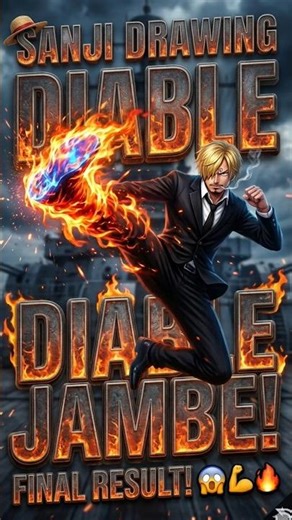 🔥SANJI DIABLE JAMBE DRAWING
