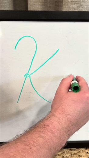 How to Write K in Cursive - Uppercase and Lowercase