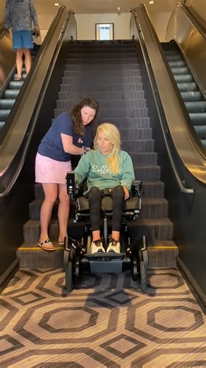 65K views · 353 reactions | Wheelchair user in robotic wheelchair is assisted in climbing the stairs! | Best Videos | Facebook