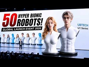UBTECH Unveils 50 Life Sized Humanoid Robots
