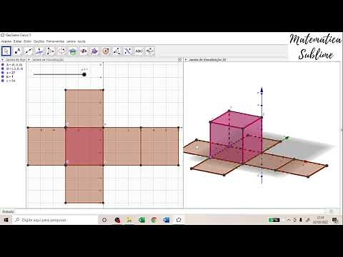 Cubo | Construção e Planificação no GeoGebra