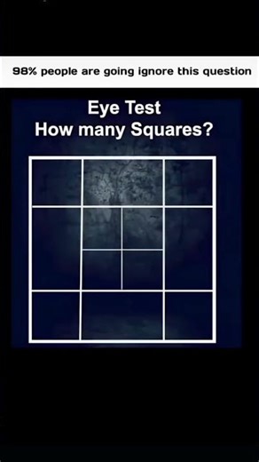 eye test how many squares?