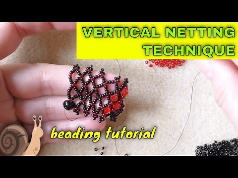 Beaded Netting Tutorial - Bicone Embellished 🌺