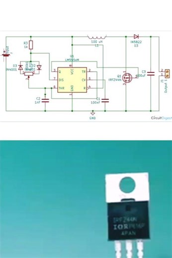 How To Make Boost Converter Using 555 Timer IC #shorts #diy #circuit