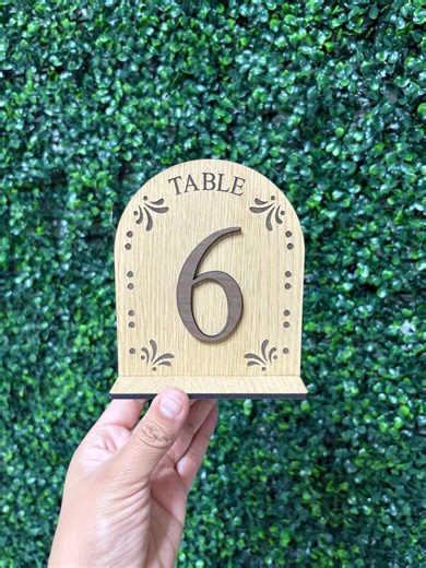 Talavera Design Table Numbers | Rustic & Stylish Wedding Table Signs | Mexican Style Decor - Etsy