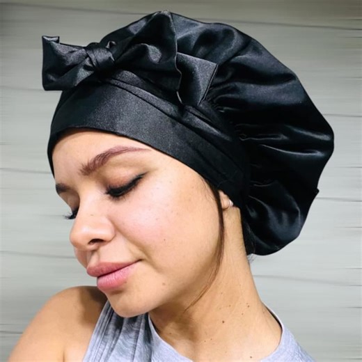 100% Mulberry Silk Sleep Bonnet – 22 Momme Reversible Sleep Cap/hat, Double-layer Adjustable Silk Hair Wrap - Etsy